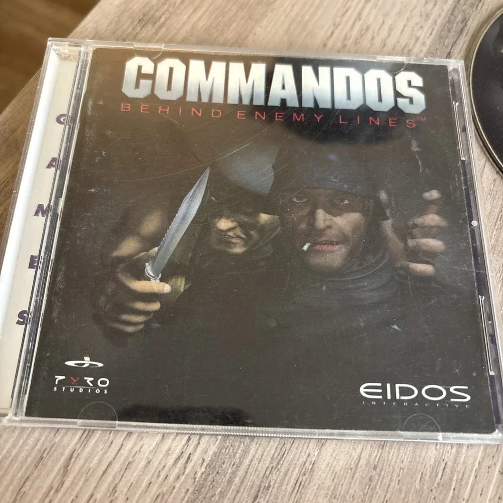 Commandos Behind Enemy Lines‎ PC CD-ROM Video Game 1998 Eidos w/ Extra Game